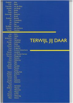 Terwijl jij daar