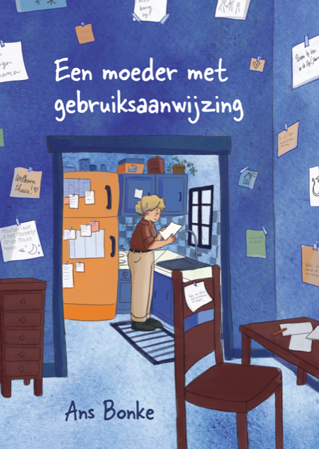 Een moeder met een gebruiksaanwijzing